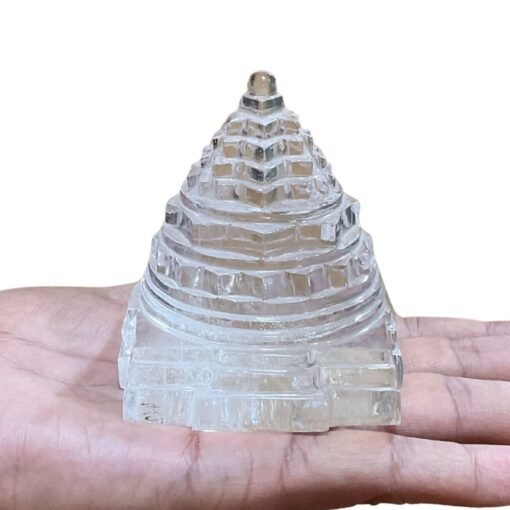 Sphatik Shree Yantra - 3.50 Inches - (461 Grams) 8 Sphatik Shree Yantra - 3.50 Inches - (462 Grams)