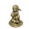 Hanuman Sitting Brass Idol - 3 Inches ( 220 Grams )