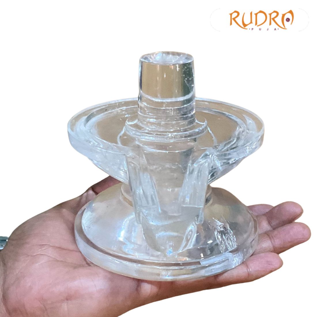 Chandramouleshwar Sphatik Shivling - 4.5 Inches - ( 1448 Grams)