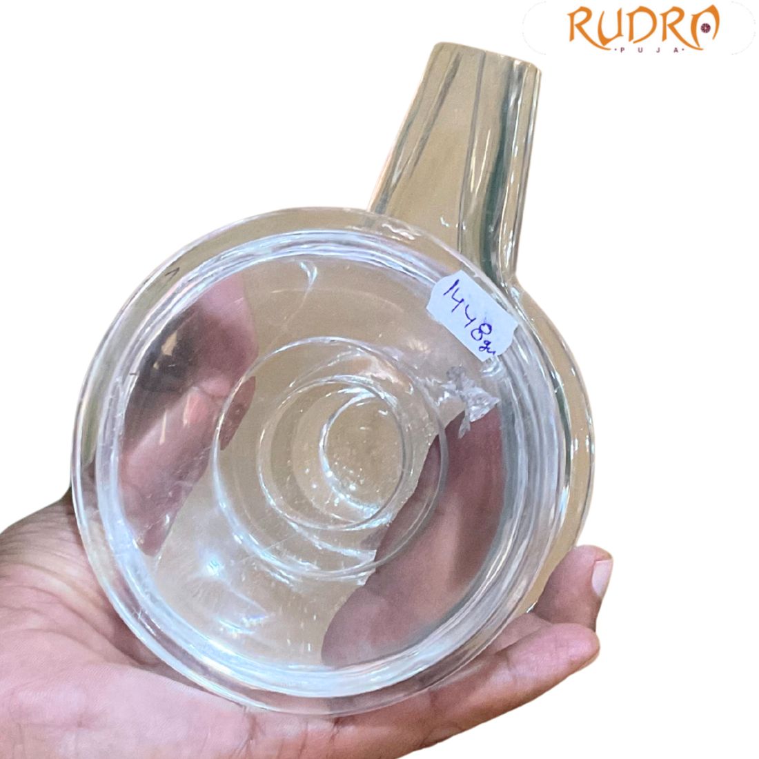 Chandramouleshwar Sphatik Shivling - 4.5 Inches - ( 1448 Grams)