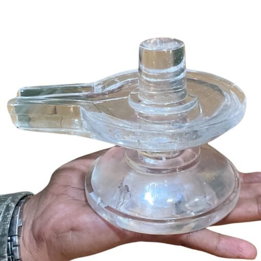 Chandramouleshwar Sphatik Shivling - 4.5 Inches - ( 1448 Grams)