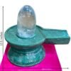 Large Sphatik Lingam With With Green Jade Base 12.5 Inches 14995 Grams