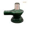 Sphatik Lingam With Green Jade Base 3 Inches - 208 Grams