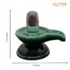 Sphatik Lingam With Green Jade Base 2.25 Inches - 122 Grams