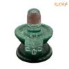 Sphatik Lingam With Green Jade Base 2.25 Inches - 122 Grams