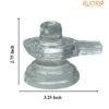 Chandramouleshwar Sphatik Shivling 2.75 Inches - 287 Grams