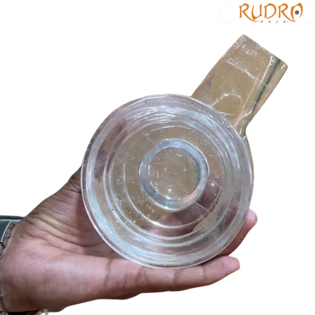 Chandramouleshwar Sphatik Shivling - 3.5 Inches - (1488 Grams)