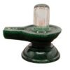 Sphatik Lingam With Green Jade Base