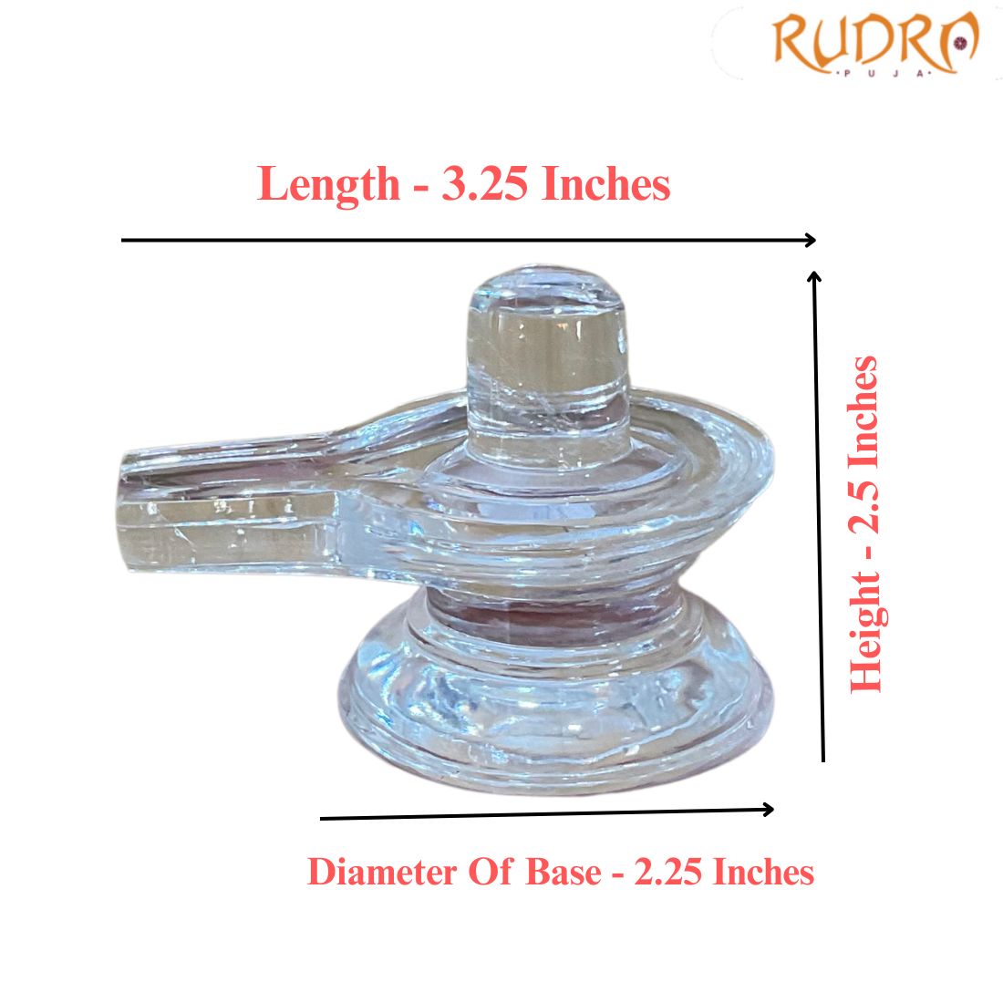 Panchsutri Sphatik Shivling - 2.5 Inches - (230 Grams)