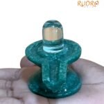 Sphatik Lingam With Green Jade Base 117 gm