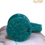 Sphatik Lingam With Green Jade Base 117 gm