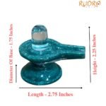 Sphatik Lingam With Green Jade Base 117 gm