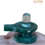 Sphatik Lingam With Green Jade Base - 122 Gm