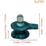 Sphatik Lingam With Green Jade Base - 122 Gm