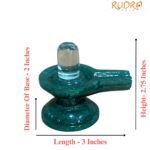 Sphatik Lingam With Green Jade Base 184 Gm