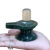 Sphatik Lingam With Green Jade Base - ( 2.5 Inches ) - 192 Gram