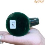 Sphatik Lingam With Green Jade Base - ( 2.5 Inches ) - 192 Gram