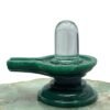 Sphatik Lingam With Green Jade Base -( 2.75 Inches ) - 168 Gram 29 Sphatik Lingam With Green Jade Base -( 2.75 Inches ) - 168 Gram