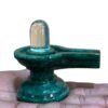 Sphatik Lingam With Green Jade Base -293 Gm