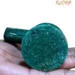 Sphatik Lingam With Green Jade Base -293 gm