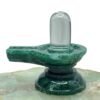 Sphatik Lingam With Green Jade Base - 3 Inches - ( 187 Gram ) 29 Sphatik Lingam With Green Jade Base - 3 Inches - ( 187 Gram )