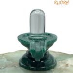 Sphatik Lingam With Green Jade Base - 3 Inches - ( 187 Gram ) 5 Sphatik Lingam With Green Jade Base - 3 Inches - ( 187 Gram )