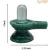 Sphatik Lingam With Green Jade Base - 3 Inches - ( 187 Gram ) 12 Sphatik Lingam With Green Jade Base - 3 Inches - ( 187 Gram )
