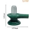 Sphatik Lingam With Green Jade Base - ( 3.25 Inches ) - 264 Gram 12 Sphatik Lingam With Green Jade Base - ( 3.25 Inches ) - 264 Gram