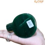 Sphatik Lingam With Green Jade Base - 3.25 Inches - (312 Gram)