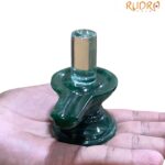 Sphatik Lingam With Green Jade Base - 3.5 Inches - (250 Gram)