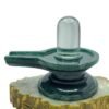 Sphatik Lingam With Green Jade Base - (945 Grams) - 4.75 Inches 29 Sphatik Lingam With Green Jade Base - (945 Grams) - 4.75 Inches