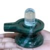 Sphatik Lingam With Green Jade Base 222 Gm