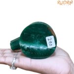 Sphatik Lingam With green Jade Base - 3.25 Inches - (290 Grams)