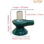 Sphatik Lingam With green Jade Base - 3.25 Inches - (290 Grams)