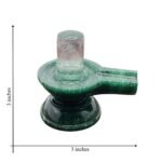 Sphatik Lingam With green Jade base