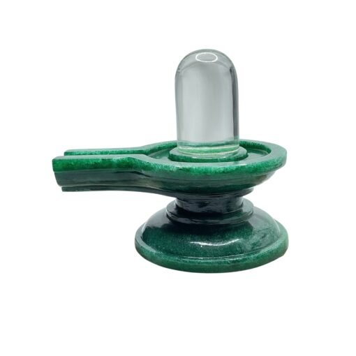 Sphatik-Lingam-With-Green-Jade-Base-4.25-Inches-640-Grams-Lp-C.jpg