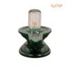 Sphatik Lingam With Green Jade Base 3 Inches - 208 Grams