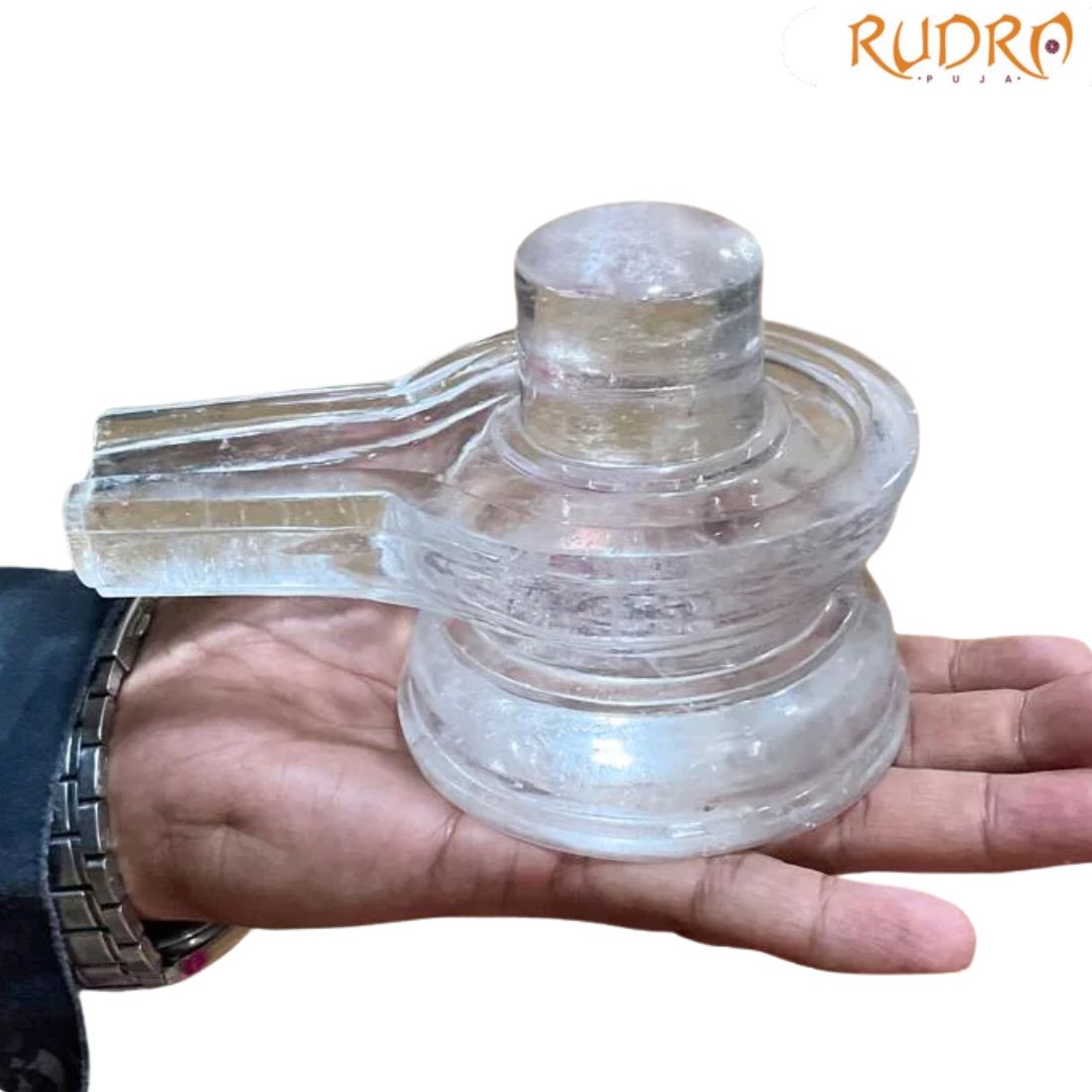 panch sutrI Sphatik shivling 1132 gram