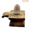 Sphatik Lingam With Tiger Eye Base -2.5 Inches / 240 Grams