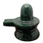 Green Jade Shivling - 3.75 Inches (556 gm)