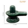 Green Jade Shivling - 2.75 Inches (320 Gm)