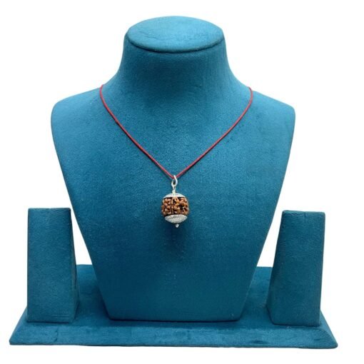 4 Mukhi Rudraksha With Silver Capping - (19.45 Mm)