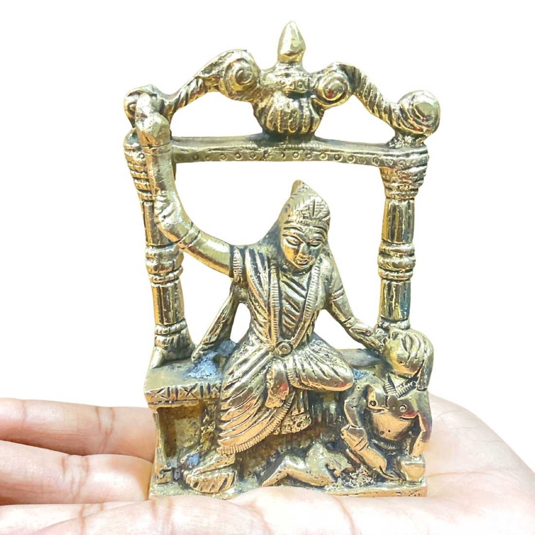 Baglamukhi Idol In Brass 4.5 Inches 610 Grams 1 Baglamukhi-Idol-In-Brass-4.5-Inches-610-Grams-Mp-C.jpg