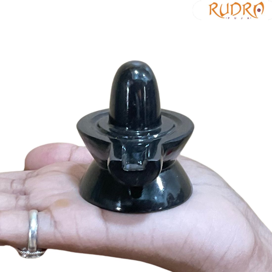Black Jade Shivling - 2.25 Inches - (158 Grams)