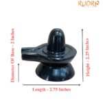 Black Jade Shivling - 2.25 Inches - (158 Grams)