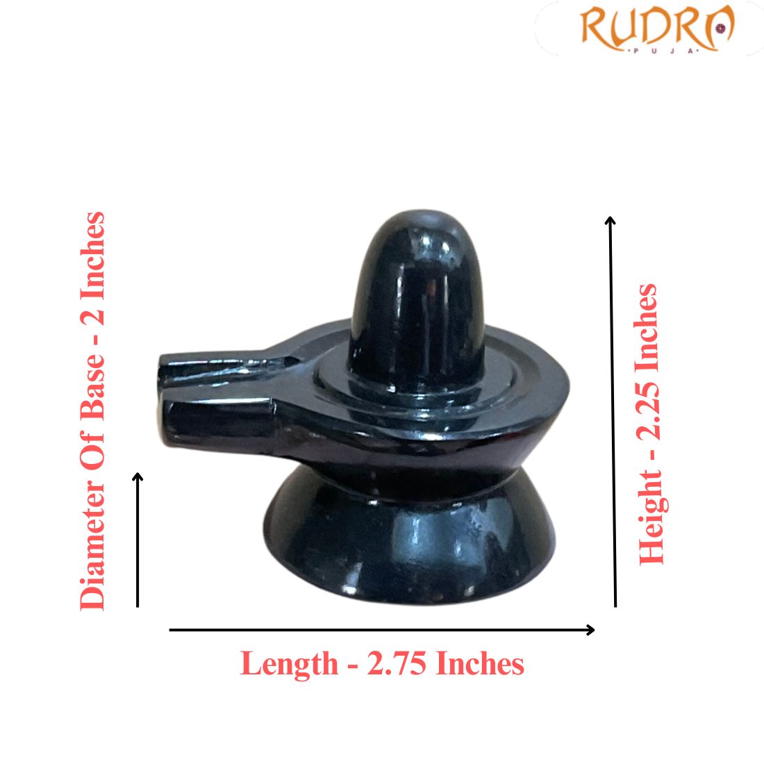 Black Jade Shivling - 2.25 Inches - (158 Grams)