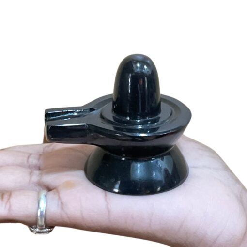 Black Jade Shivling - 2.25 Inches - (158 Grams)