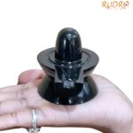 Black Jade Shivling - 2.5 Inches - (238 Grams)