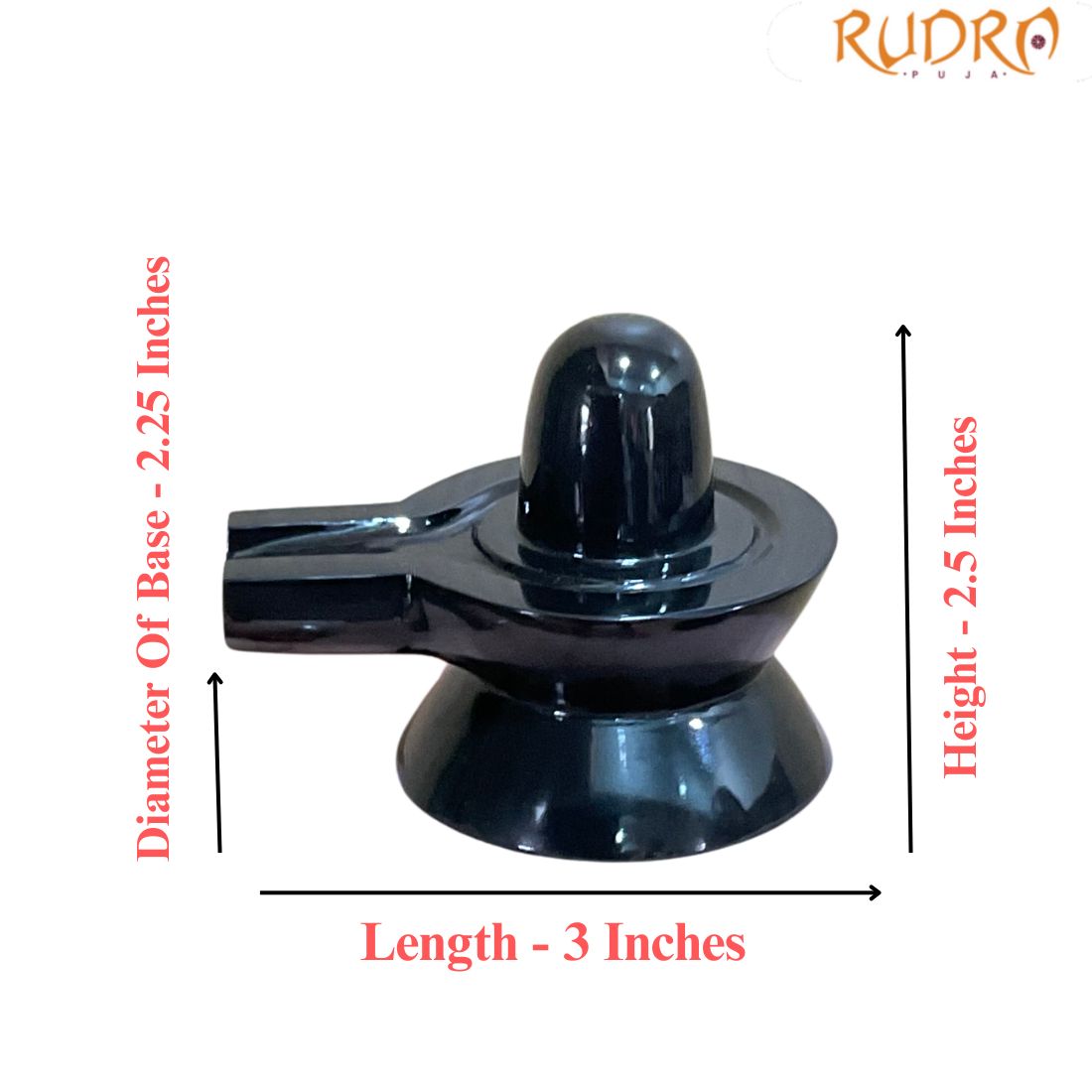 Black Jade Shivling - 2.5 Inches - (238 Grams)