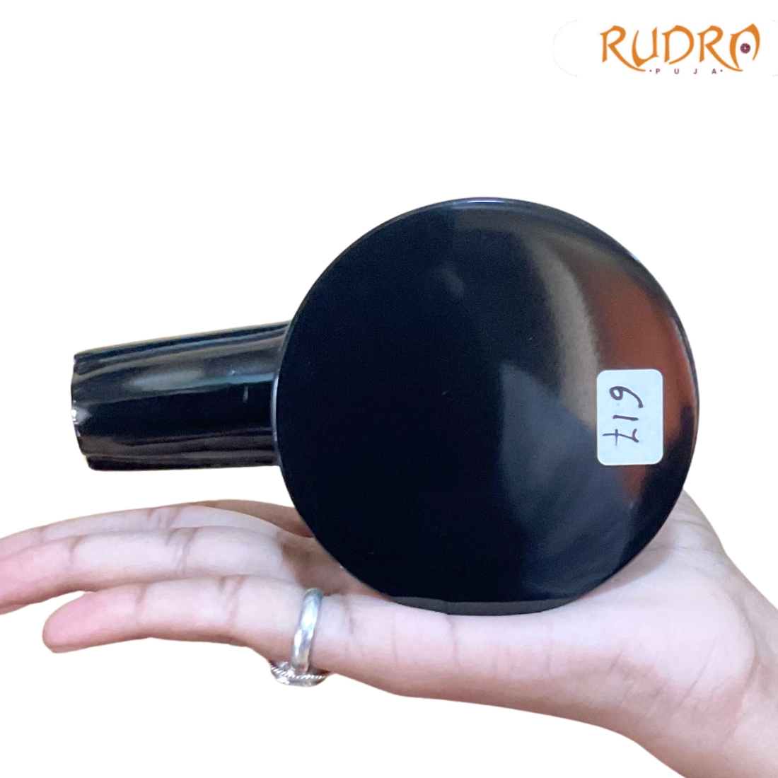 Black Jade Shivling - 3.5 Inches - (617 Grams)
